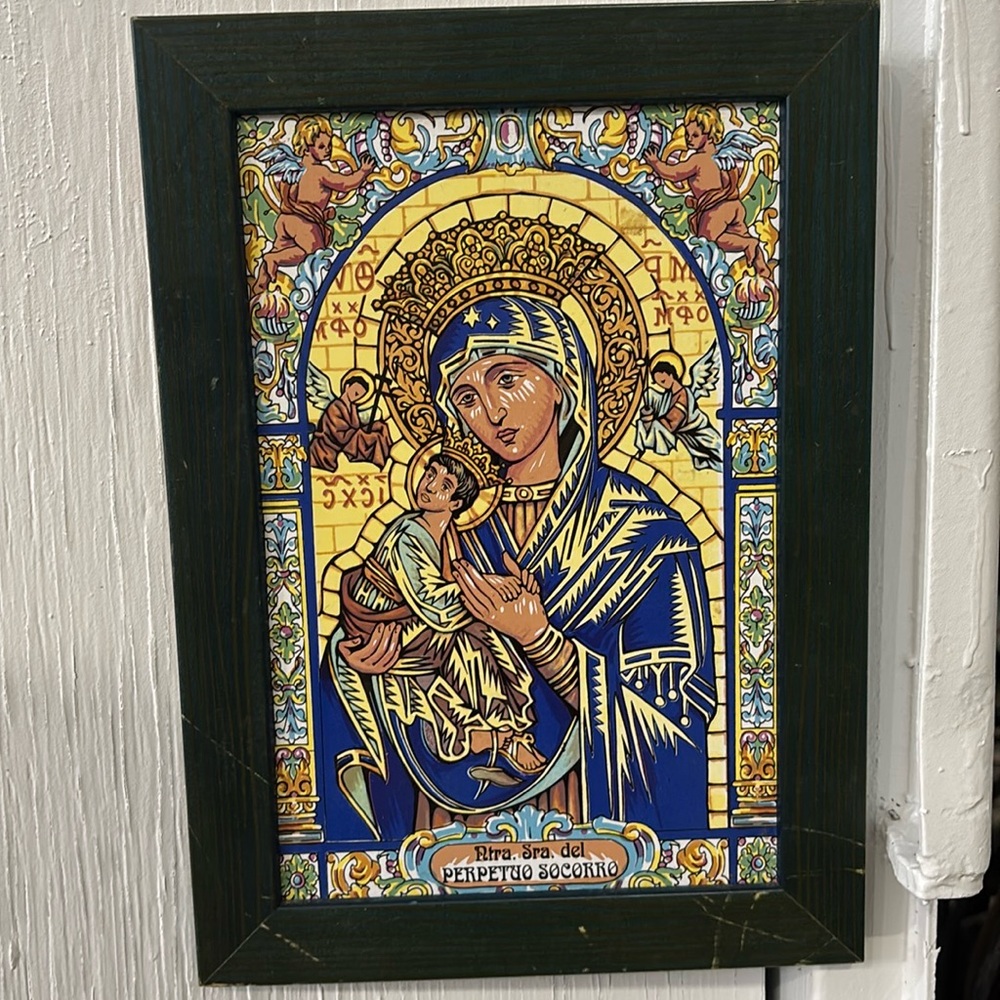 Virgin of Perpetuo Socorro Spain Tile